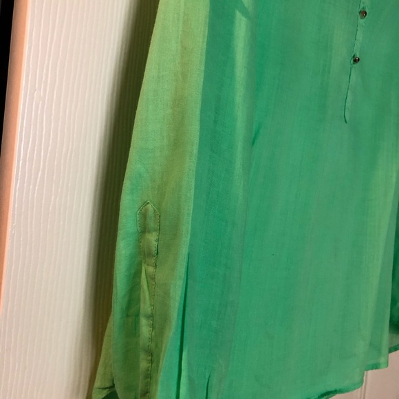 Lime Green Casual Zara Top - Picture 3 of 5